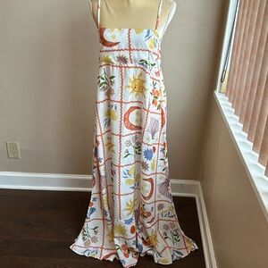 Paper Heart Womens Spring Summer Dress Sz L Fruits Floral New